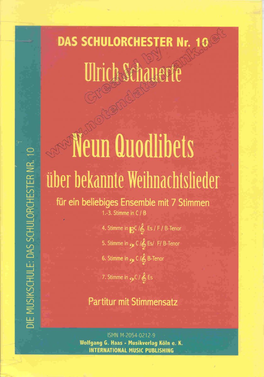 9 Quodlibets über bekannte Weihnachtslieder - hier klicken 9 Quodlibets über bekannte Weihnachtslieder - hier klicken