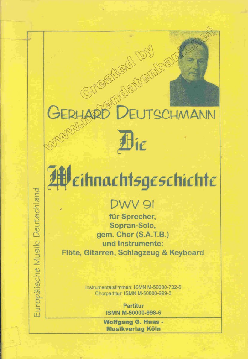 Weihnachtsgeschichte, Die (Partitur) - hier klicken