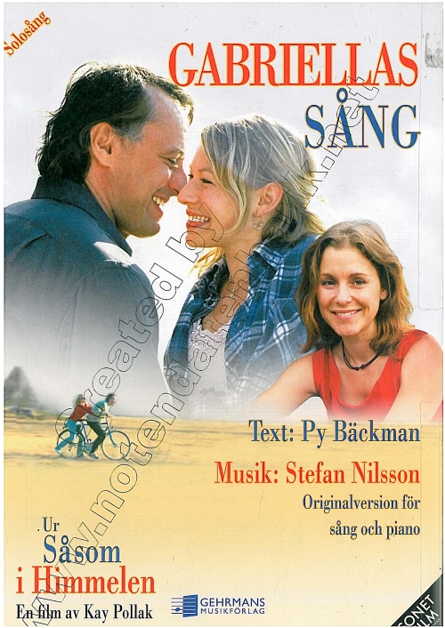 Gabriellas Song (aus dem Film 'Wie im Himmel') - hier klicken