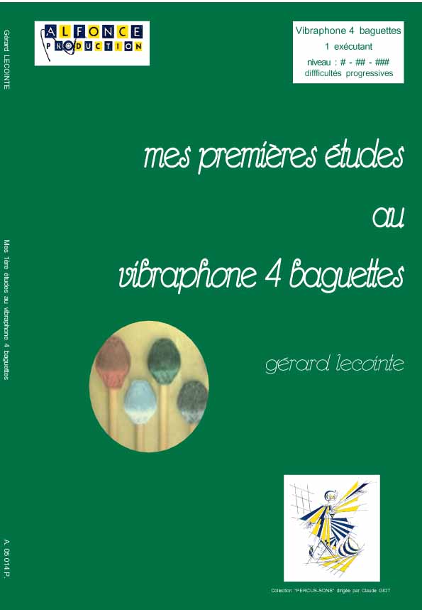 Mes 1res tudes au vibraphone 4 baguettes - hier klicken