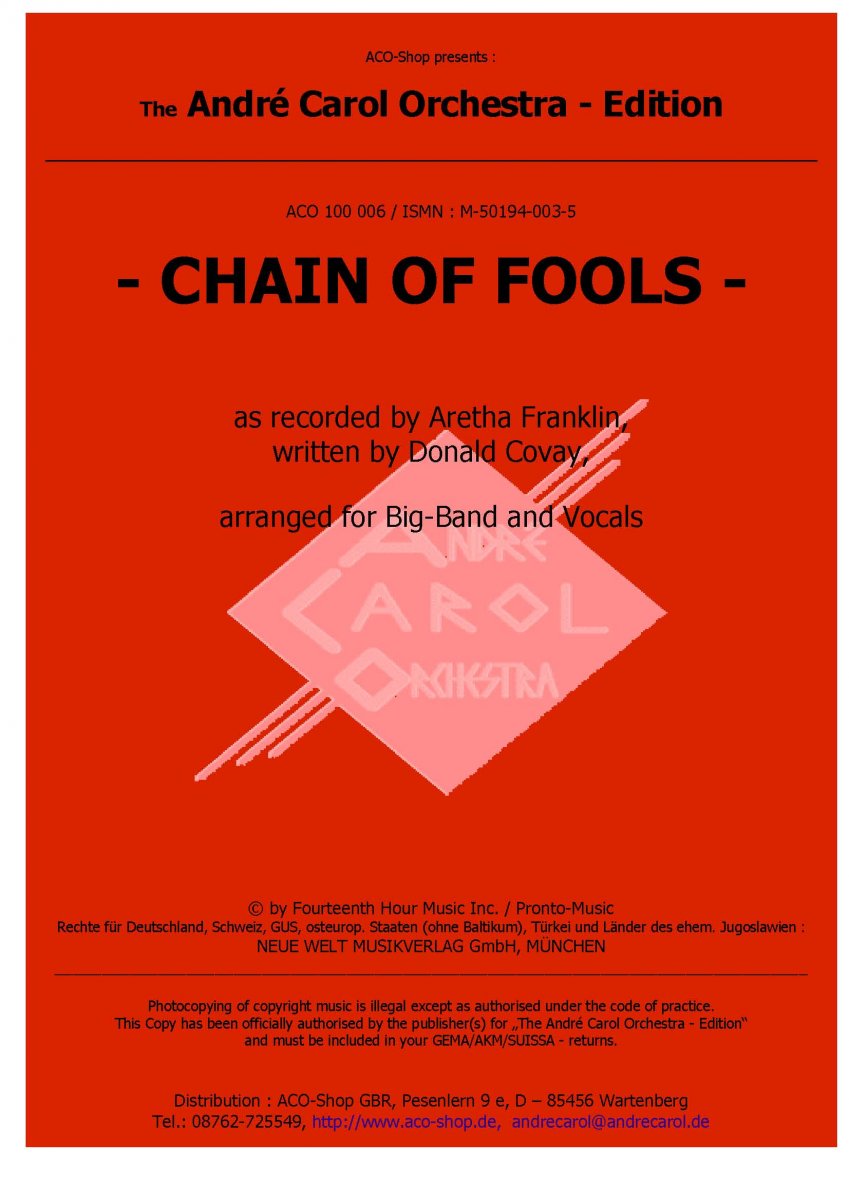 Chain of Fools - hier klicken Chain of Fools - hier klicken
