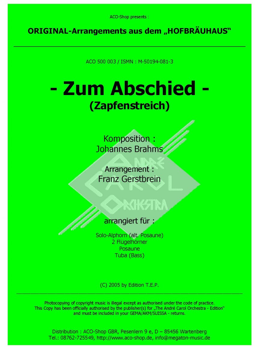 Zum Abschied - hier klicken