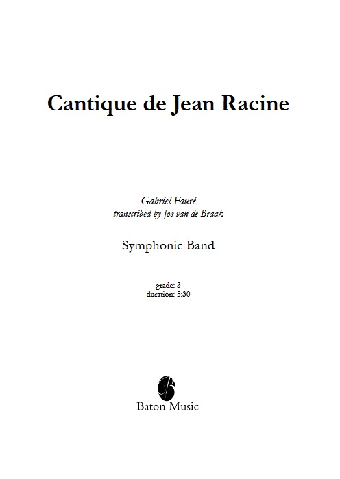 Cantique de Jean Racine - hier klicken