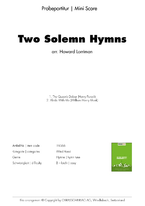 2 Solemn Hymns (Two) - hier klicken