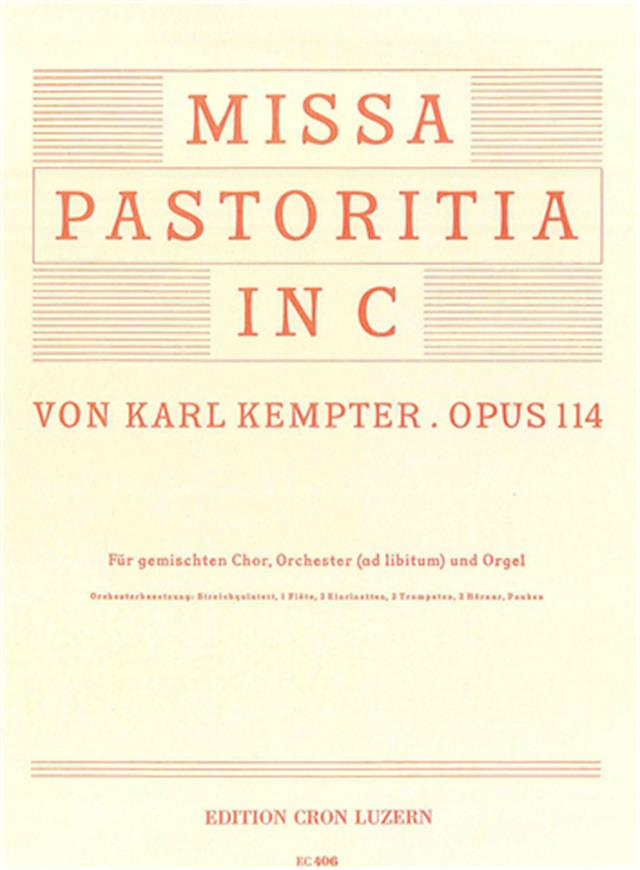 Missa pastoritia in C (Orgel Fassung) - hier klicken Missa pastoritia in C (Orgel Fassung) - hier klicken