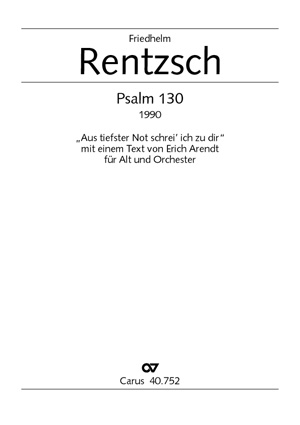 Psalm 130 für Alt und Orchester - hier klicken Psalm 130 für Alt und Orchester - hier klicken