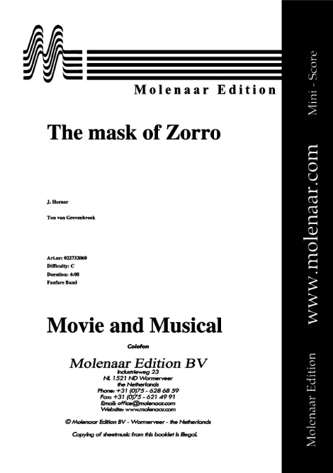 Mask of Zorro, The - hier klicken