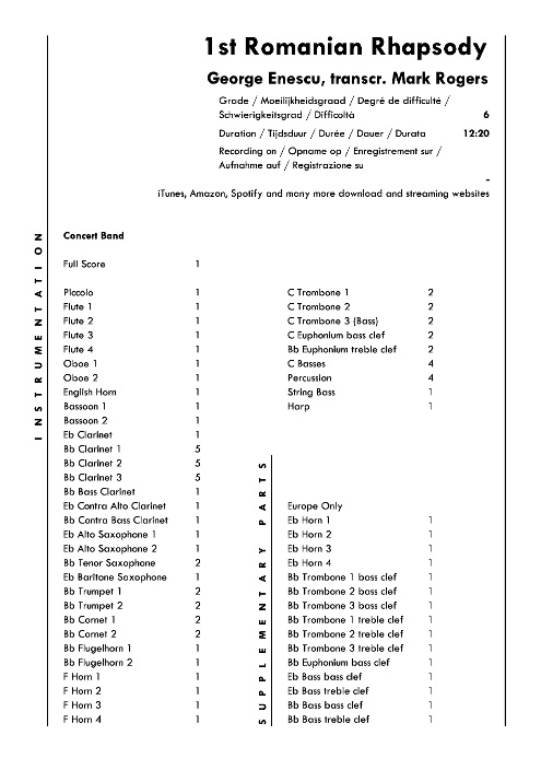 1. Romanian Rhapsody (1st) - hier klicken