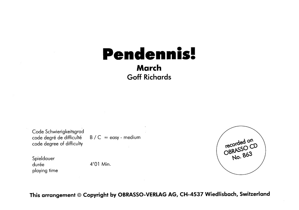 Pendennis! - hier klicken