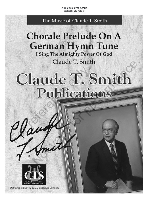 Chorale Prelude on a German Hymn Tune (I Sing The Almighty Power Of God) - hier klicken
