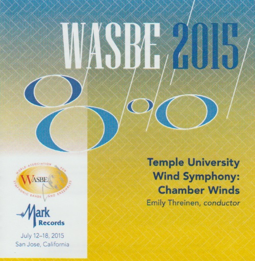 2015 WASBE San Jose, USA: Temple University Chamber Winds - hier klicken