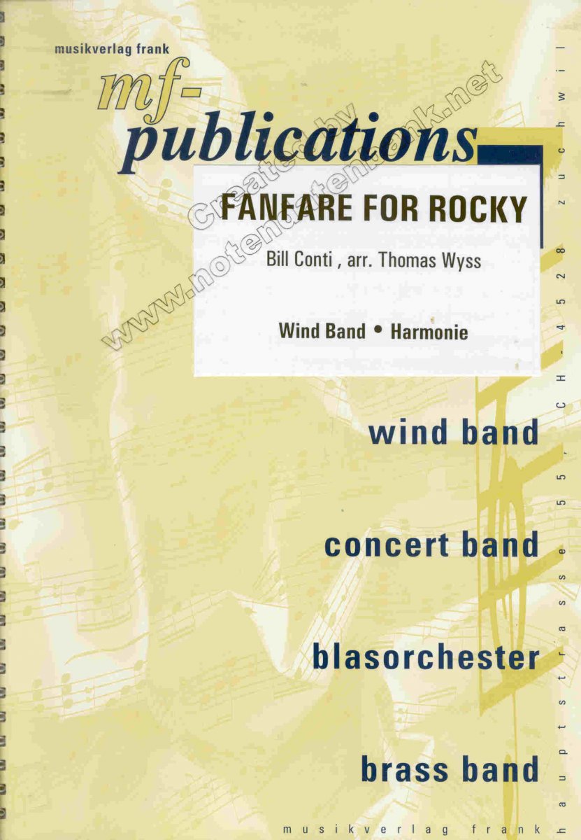 Fanfare for Rocky - hier klicken Fanfare for Rocky - hier klicken