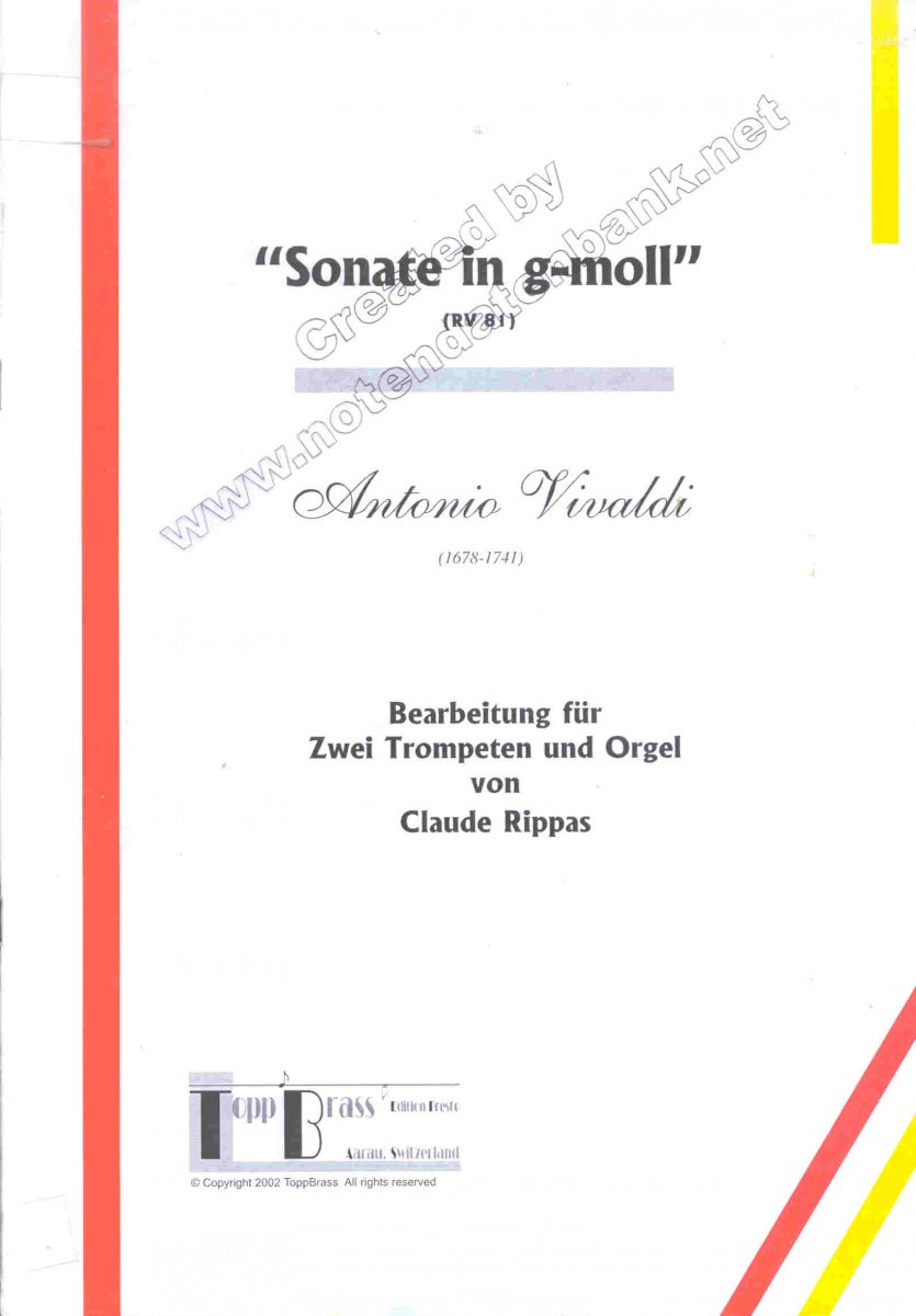 Sonate in g-moll - hier klicken Sonate in g-moll - hier klicken