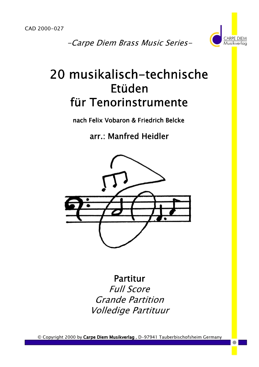 20 Musikalisch-Technische Etden fr Tenorinstrumente - hier klicken