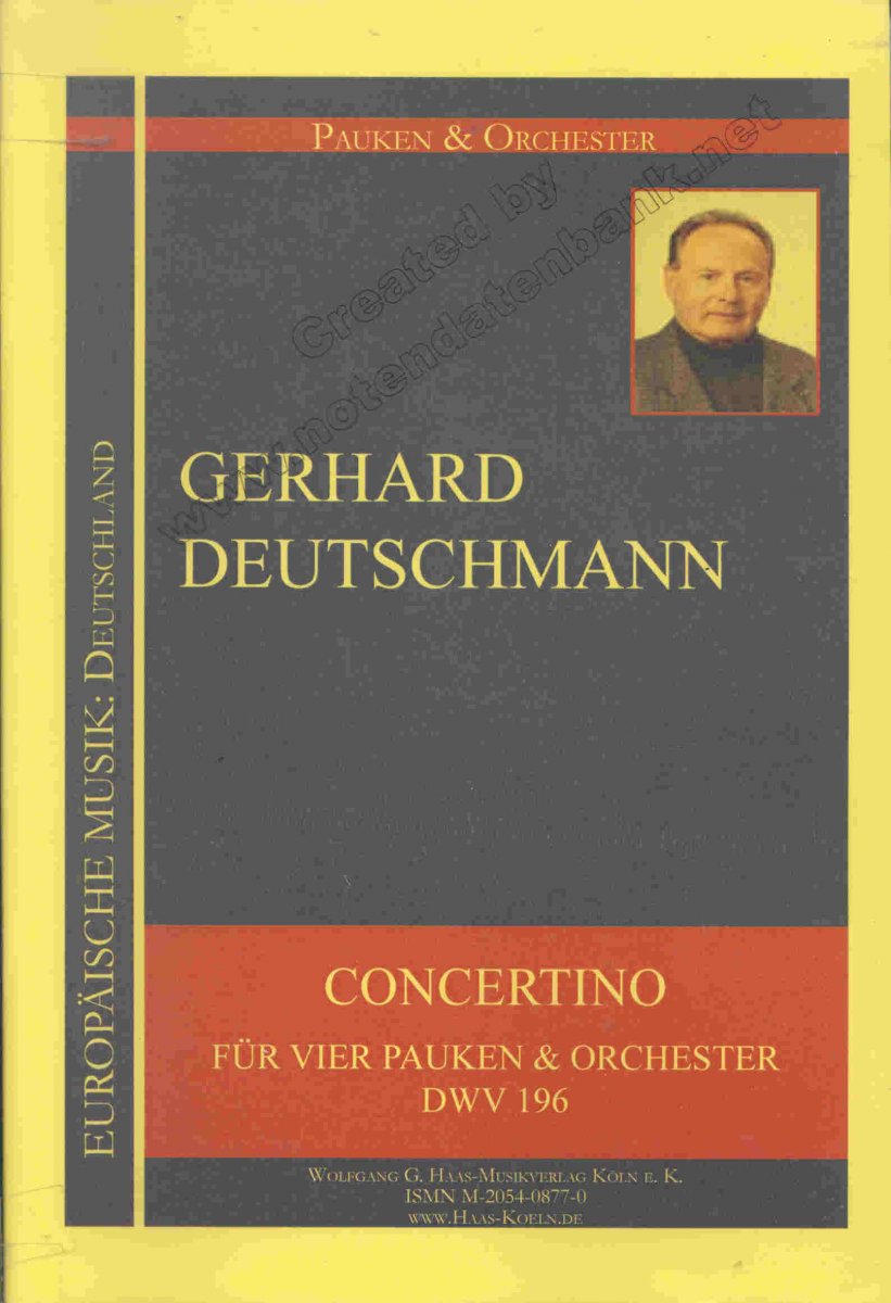 Concertino fr 4 Pauken und Orchester (Score) - hier klicken