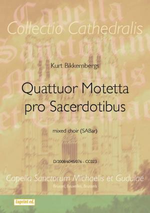 Quattuor Motetta pro Sacerdotibus - hier klicken