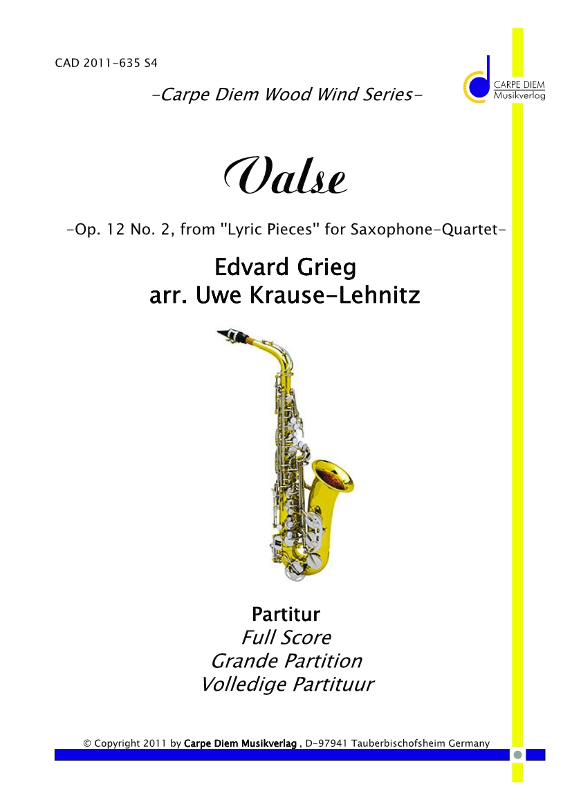 Valse from 'Lyric Pieces' - hier klicken