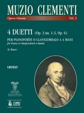 4 Duets (Op. 3 Nos. 1-3, Op. 6) for Piano (Harpsichord) 4 Hands - hier klicken 4 Duets (Op. 3 Nos. 1-3, Op. 6) for Piano (Harpsichord) 4 Hands - hier klicken