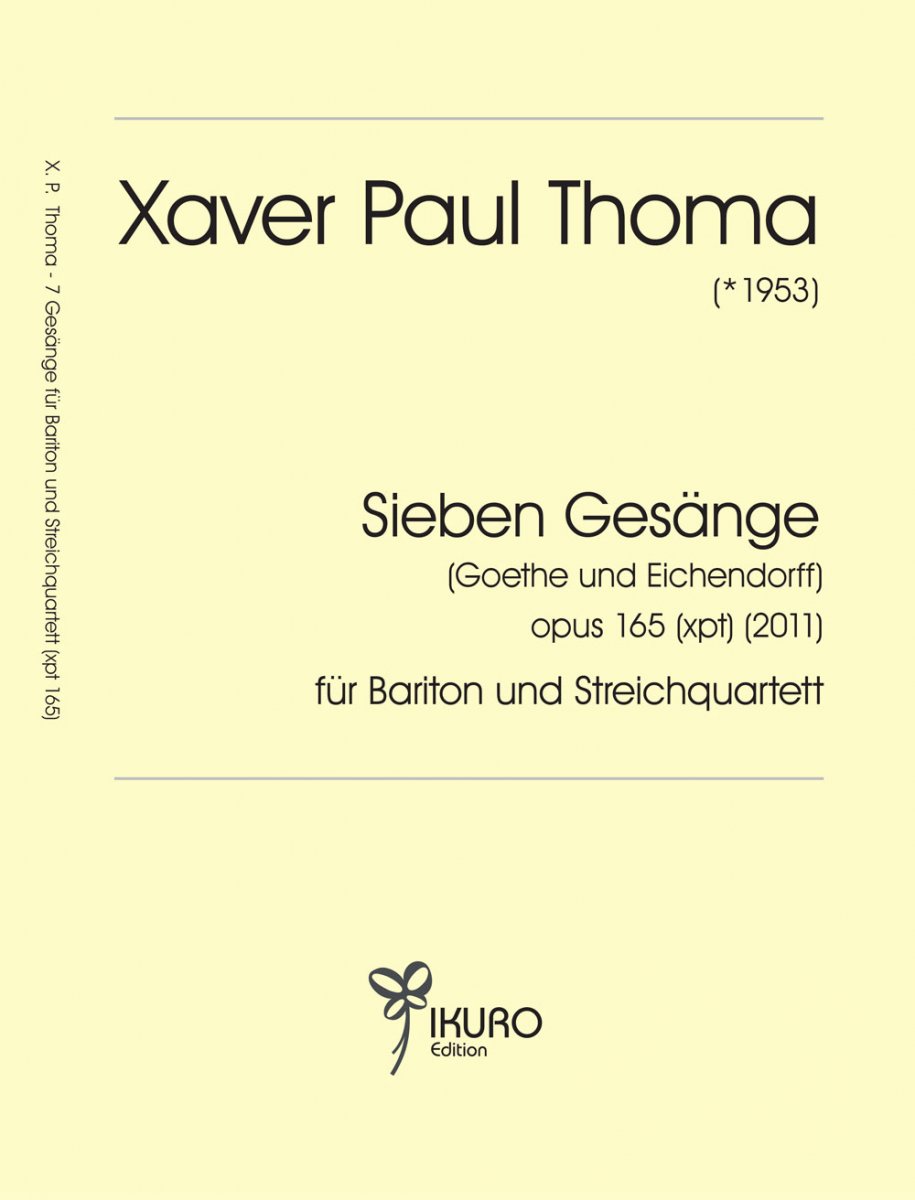 7 Lieder fr Bariton und Streichquartett - hier klicken