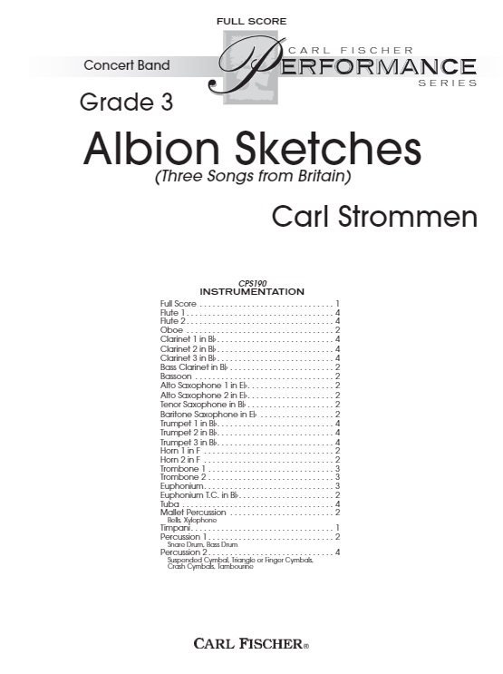Albion Sketches (Three Songs from Britain) - hier klicken