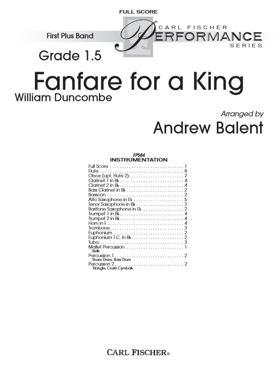 Fanfare for a King - hier klicken