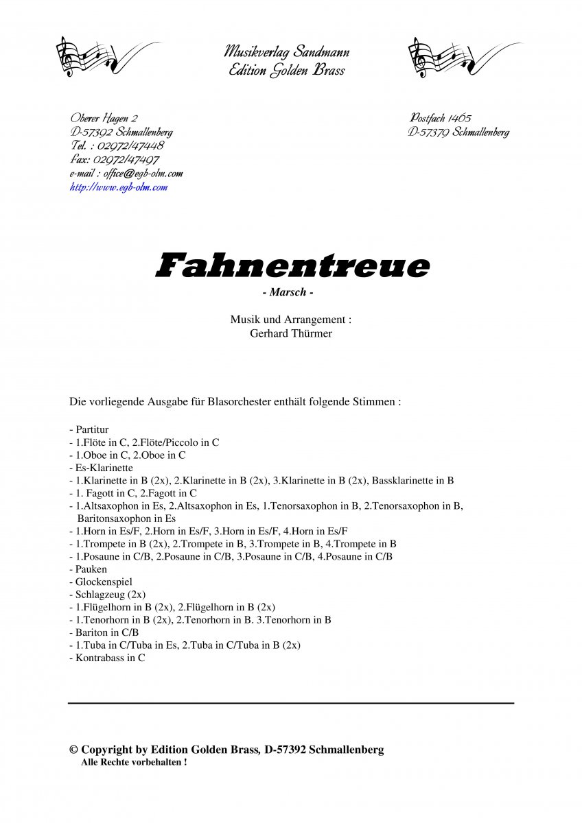 Fahnentreue - hier klicken