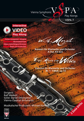 Konzerte fr Klarinette und Orchester in A-Dur / #1 in f-Moll - hier klicken