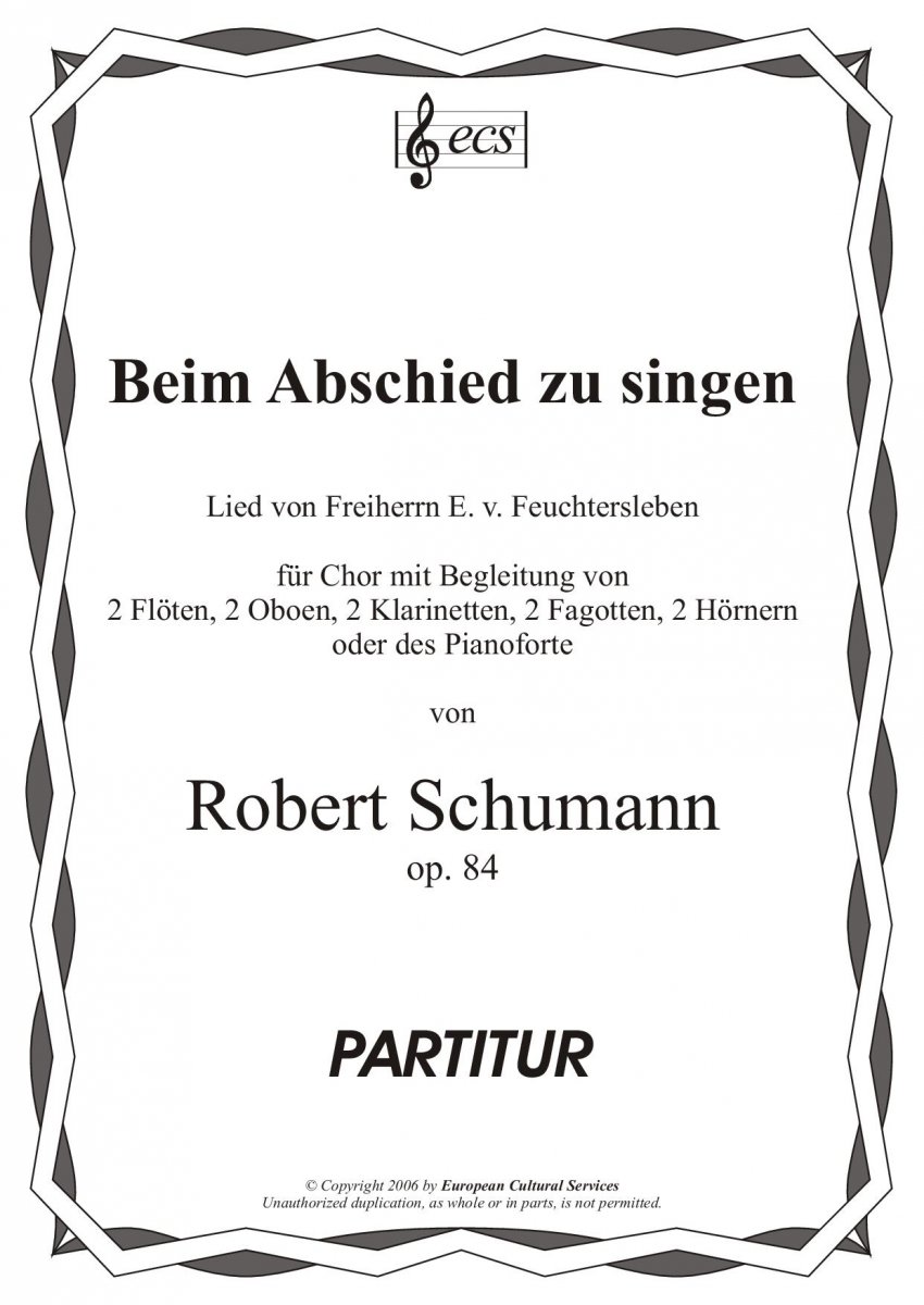 Beim Abschied zu singen - hier klicken