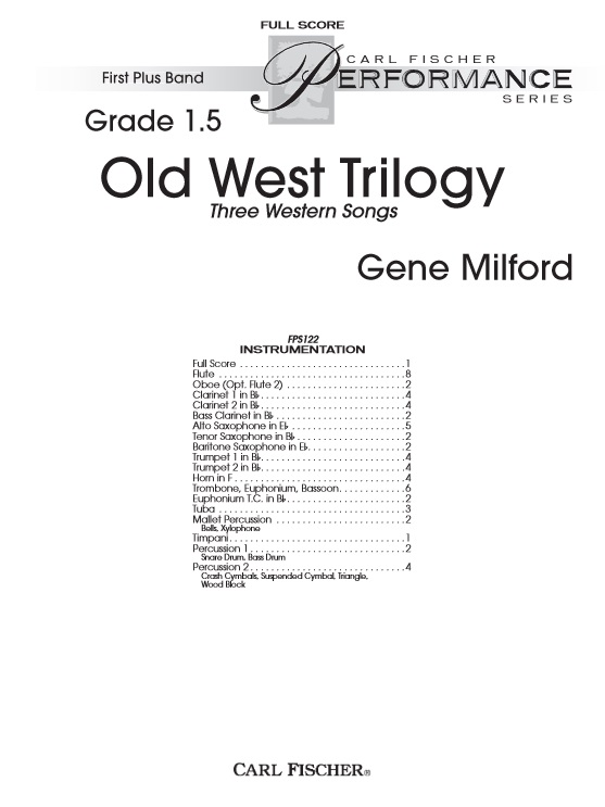 Old West Trilogy (3 Western Songs) - hier klicken