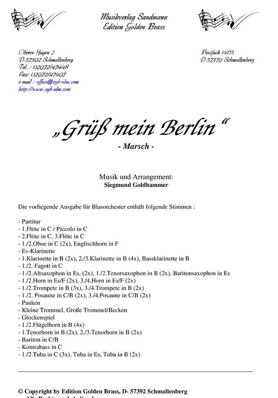 Grüss' mein Berlin - hier klicken Grüss' mein Berlin - hier klicken