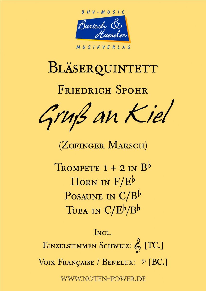 Gruss an Kiel (Zofinger Marsch) - hier klicken