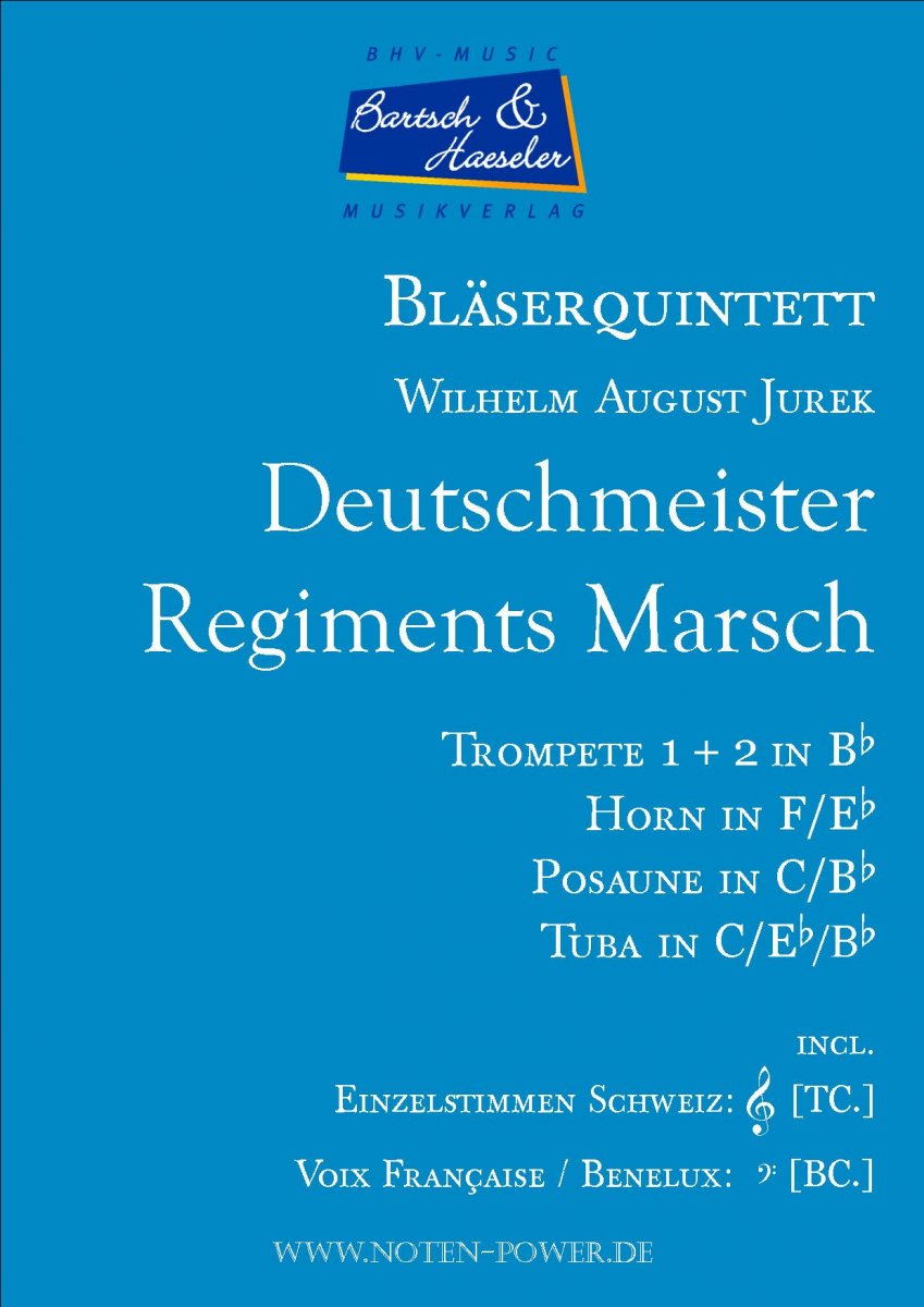 Deutschmeister - Regiments Marsch - hier klicken