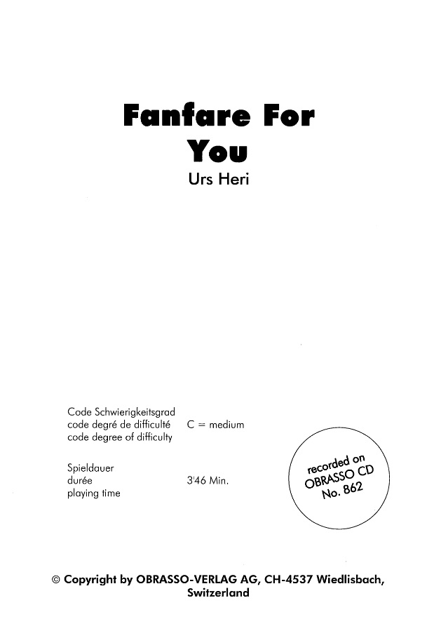 Fanfare for you - hier klicken