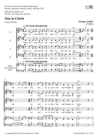One in Christ für gemischten Chor - hier klicken One in Christ für gemischten Chor - hier klicken