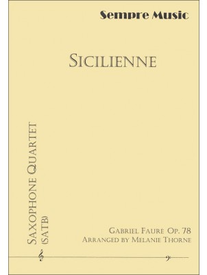 Sicilienne for saxophone quartet - hier klicken