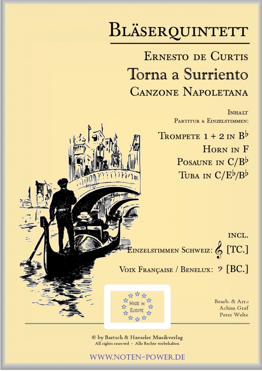Torna a Surriento (Canzone Napoletana) - hier klicken