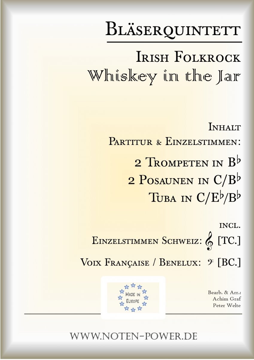 Whiskey In The Jar (Irish Folk) - hier klicken Whiskey In The Jar (Irish Folk) - hier klicken