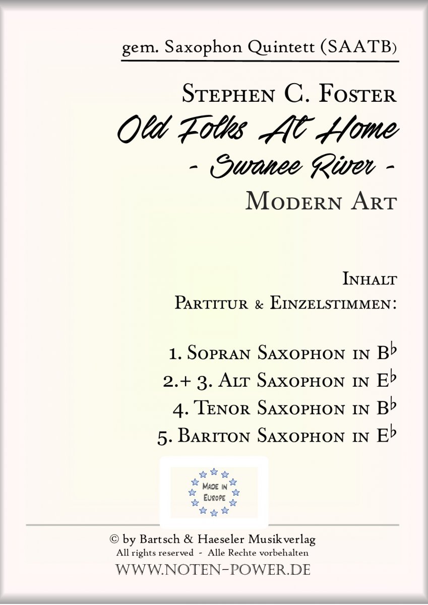 Old Folks At Home - Swanee River - - hier klicken Old Folks At Home - Swanee River - - hier klicken
