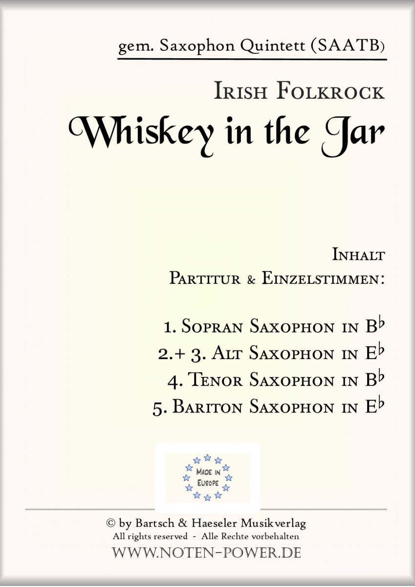 Whiskey In The Jar, Irish Folkrock - hier klicken Whiskey In The Jar, Irish Folkrock - hier klicken
