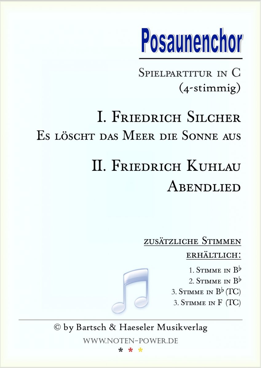 2 Deutsche Volkslieder (Zwei) - hier klicken