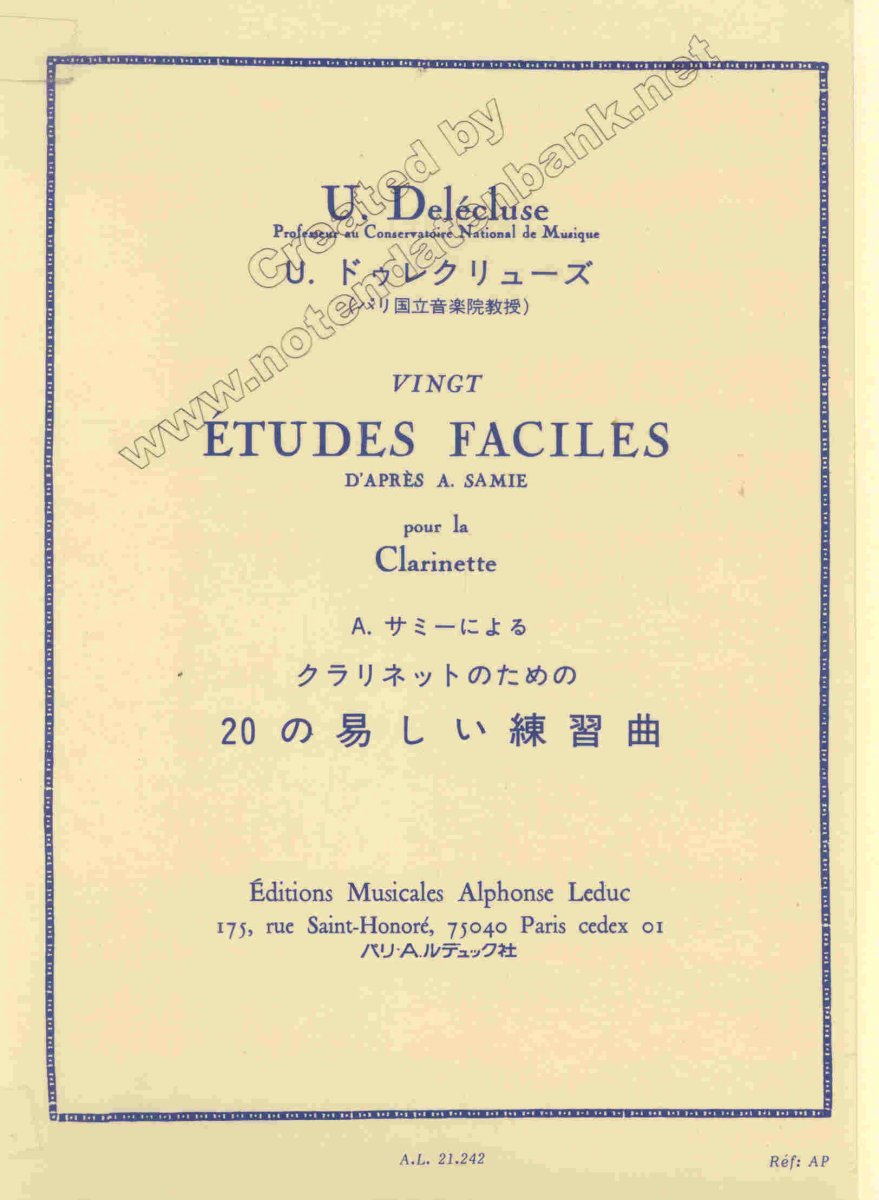 Vingt Etudes Faciles - hier klicken Vingt Etudes Faciles - hier klicken