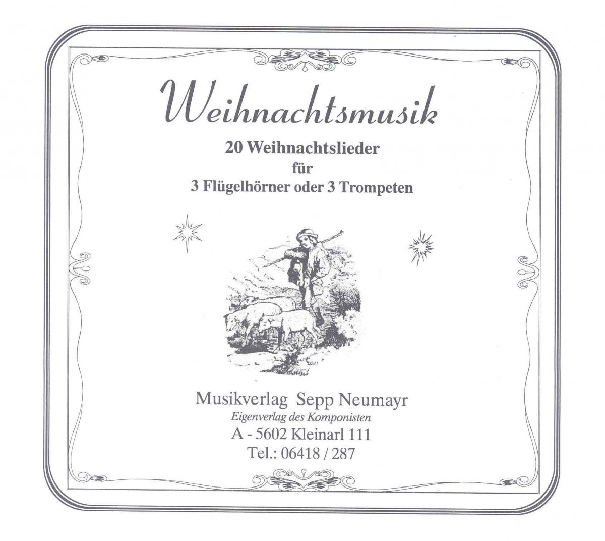 Weihnachtsmusik -20 Weihnachtslieder fr 3 Flh / 3Trp - hier klicken