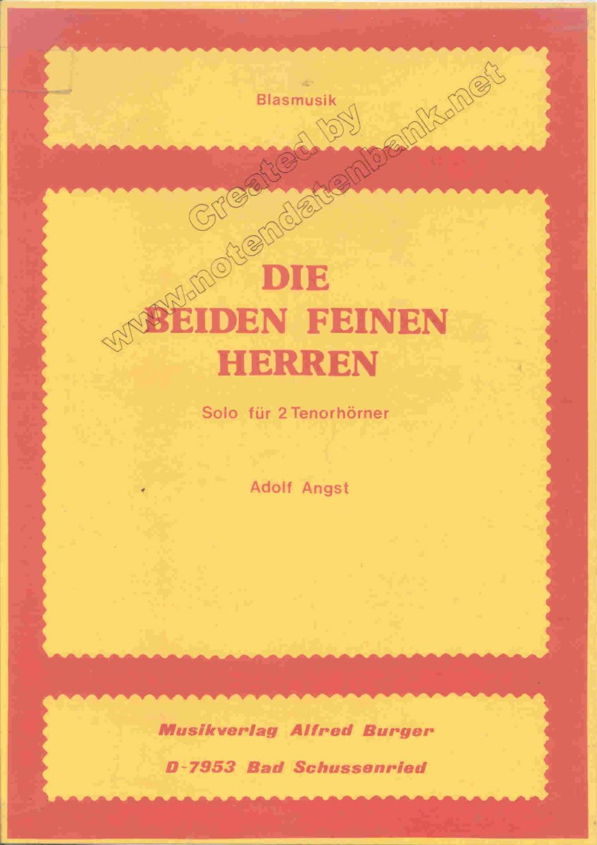 Beiden feinen Herren, Die - hier klicken Beiden feinen Herren, Die - hier klicken