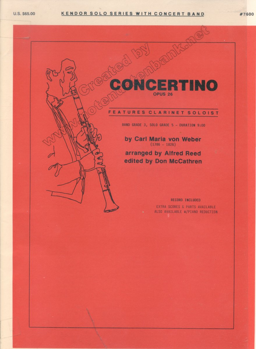Concertino for Clarinet - hier klicken