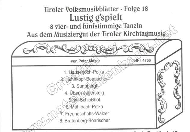 Tiroler Volksmusikblätter #18 - Lustig g'spielt - hier klicken Tiroler Volksmusikblätter #18 - Lustig g'spielt - hier klicken