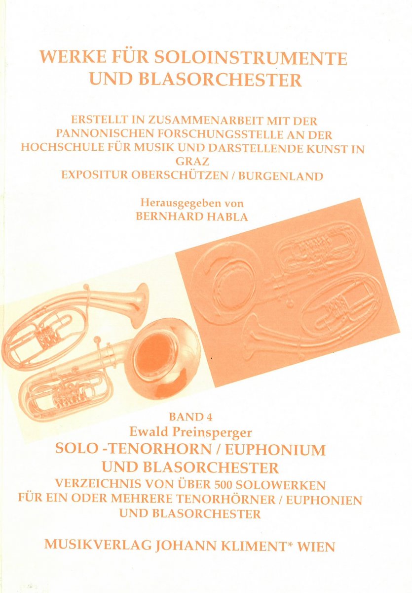 Werke fr Soloinstrumente und Blasorchester #4: Solo Tenorhorn/Euphonium und Blasorchester - hier klicken