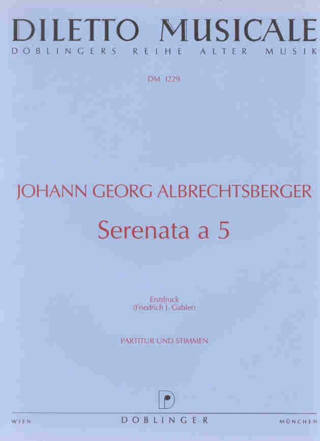 Serenata a cinque Es-Dur (Erstdruck) - hier klicken