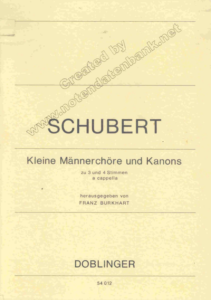 Kleine Männerchöre und Kanons zu 3 und 4 Stimmen - hier klicken Kleine Männerchöre und Kanons zu 3 und 4 Stimmen - hier klicken