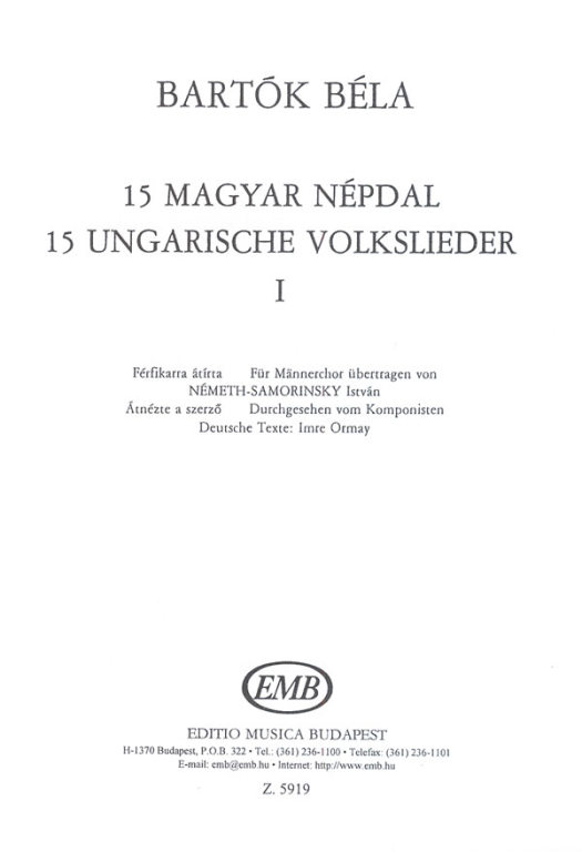 15 Ungarische Volkslieder #1 - hier klicken 15 Ungarische Volkslieder #1 - hier klicken