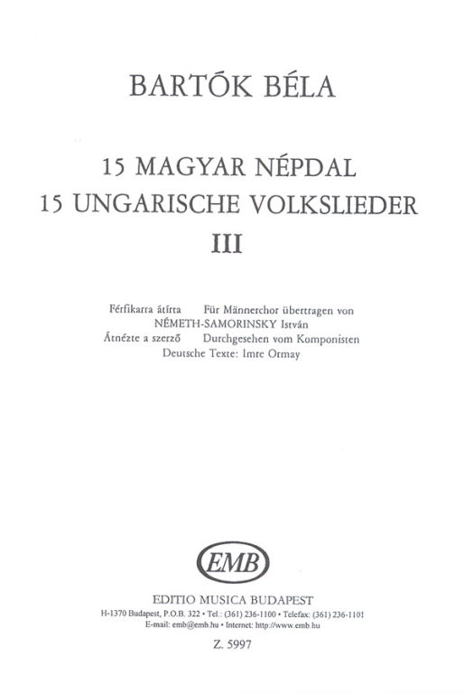 15 Ungarische Volkslieder #3 - hier klicken 15 Ungarische Volkslieder #3 - hier klicken